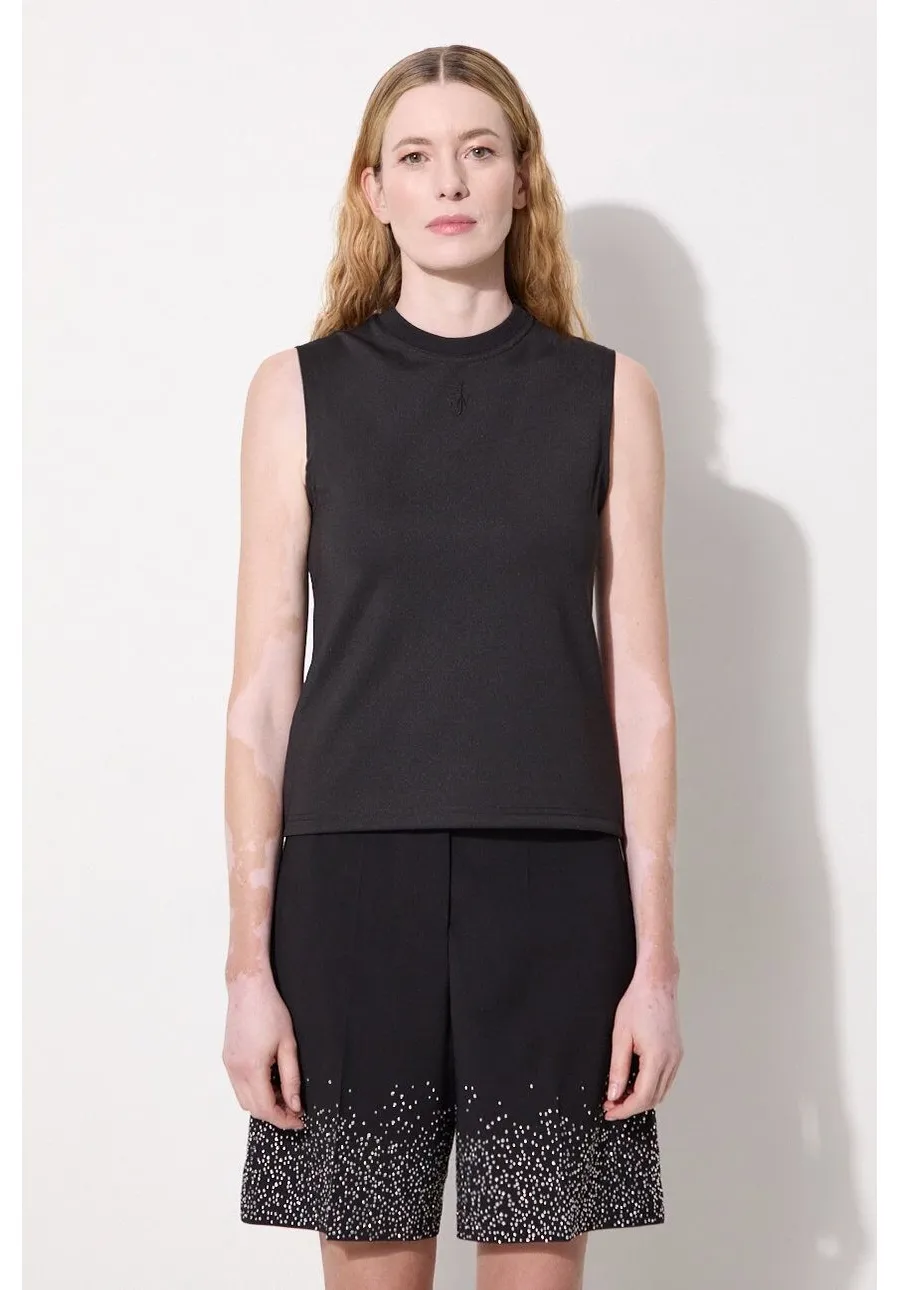 obrazek 1 JW Anderson top Anchor Embroidery Tank Top damski kolor czarny JO0216.PG0999.999