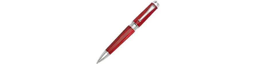 obrazek 2 Red Emblema Długopis Srebro Celluloid Montegrappa