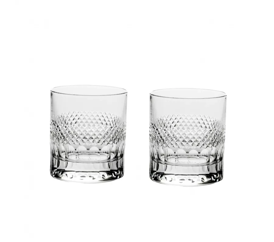 picture 1 Royal Scot Crystal Whisky Tumblers Diamonds 2 p.