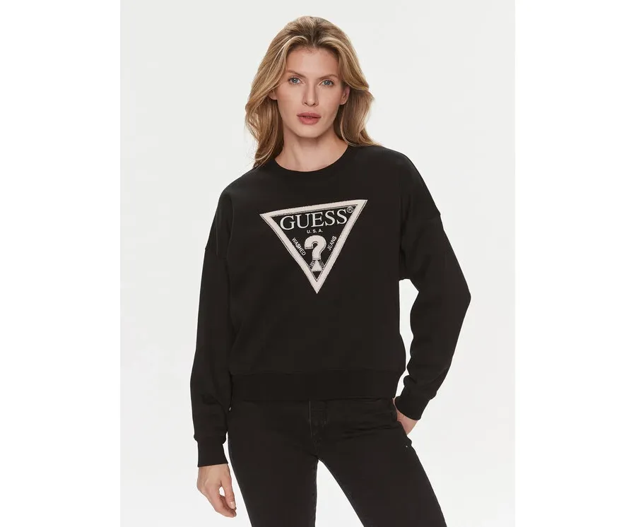 obrazek 1 Guess Bluza W4RQ13 KC5H2 Czarny Relaxed Fit