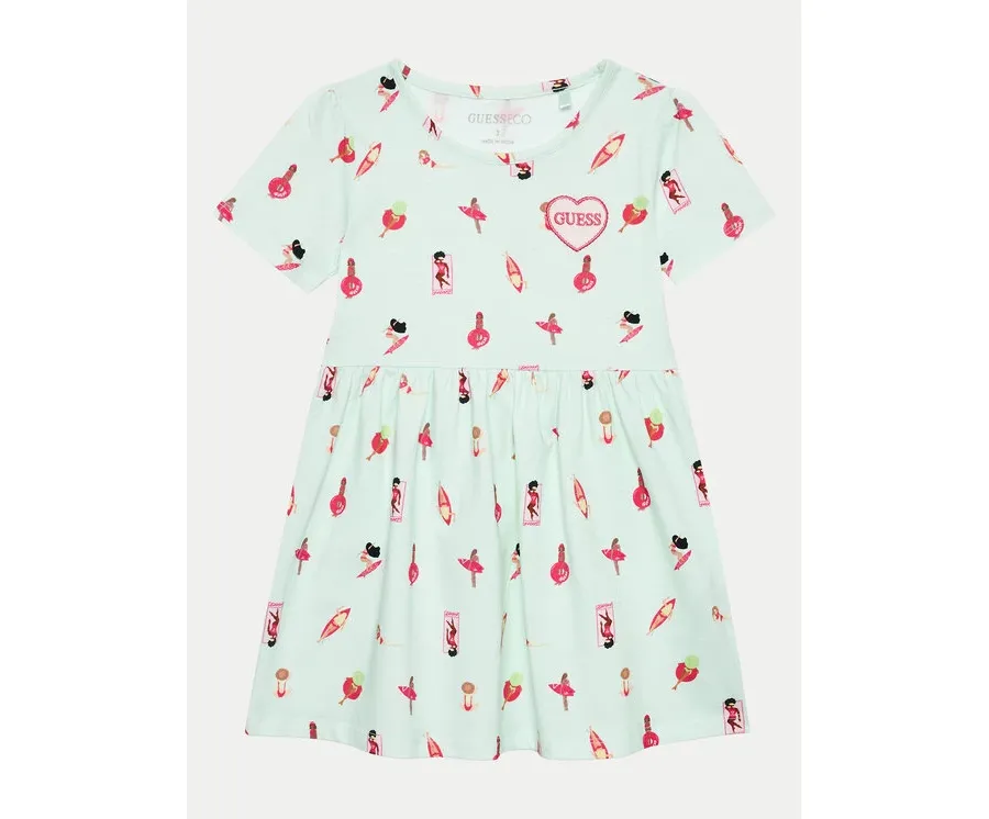 obrazek 1 Guess Sukienka codzienna K4GK36 K6YW3 Zielony Regular Fit