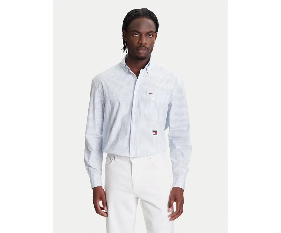 obrazek 1 Tommy Hilfiger Koszula F1 Movie Bengal MW0MW41382 Błękitny Regular Fit