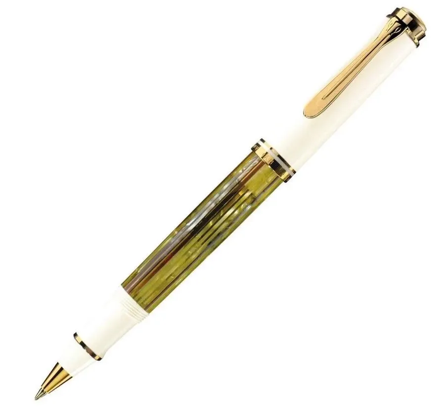 obrazek 1 Unikatowe pióro kulkowe Souveran R400 Tortoiseshell White
