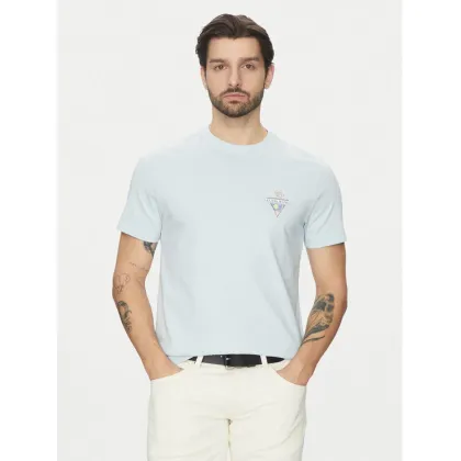 Zdjęcie Guess Jeans T-Shirt M5GI55 K8FQ4 Błękitny Regular Fit