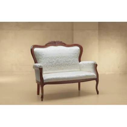 Zdjęcie Piękna zdobiona sofa do salonu w stylu francuskim – Morello Gianpaolo