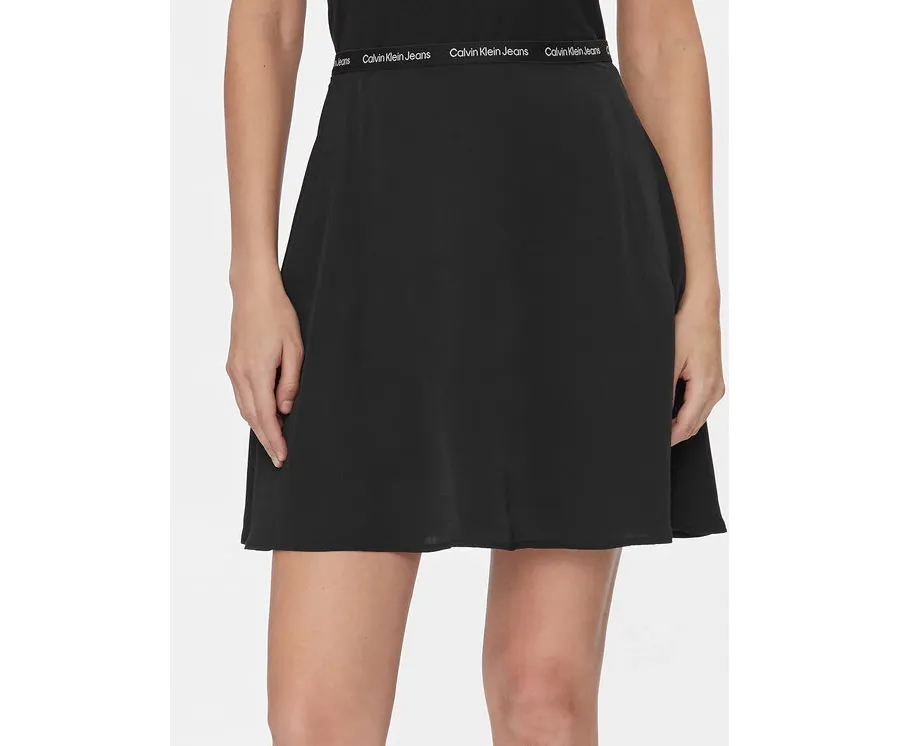 obrazek 1 Calvin Klein Jeans Spódnica mini Logo J20J223143 Czarny Regular Fit