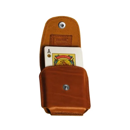 Picture Spanish deck of cards - leather case - Absolute Breton