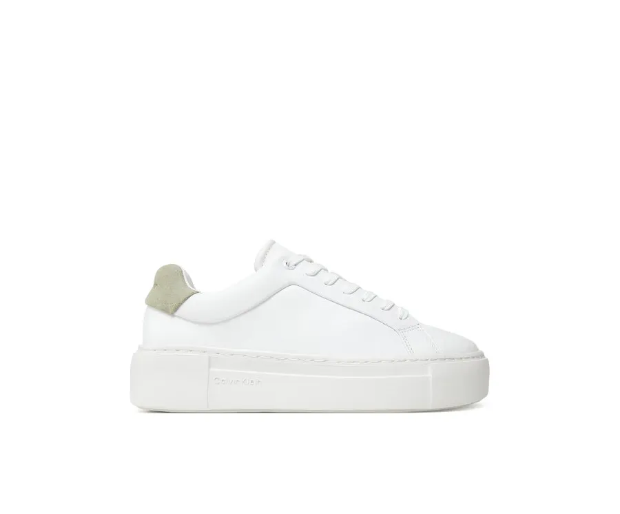 obrazek 1 Calvin Klein Sneakersy Ff Cupsole Lace Up Lth HW0HW02570 Biały