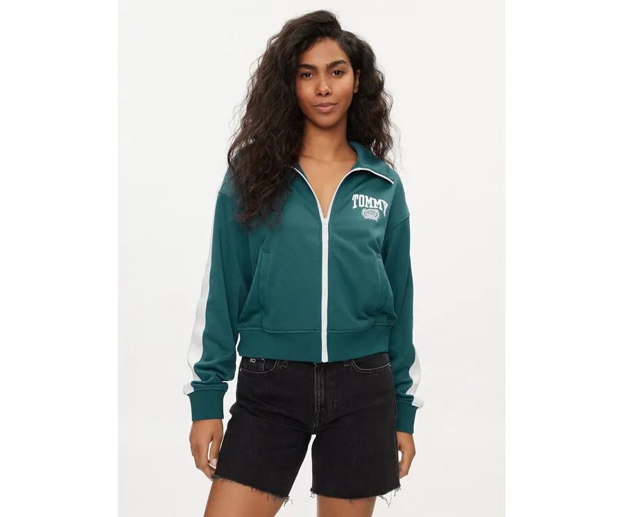 obrazek 1 Tommy Jeans Bluza Varsity DW0DW17783 Zielony Regular Fit