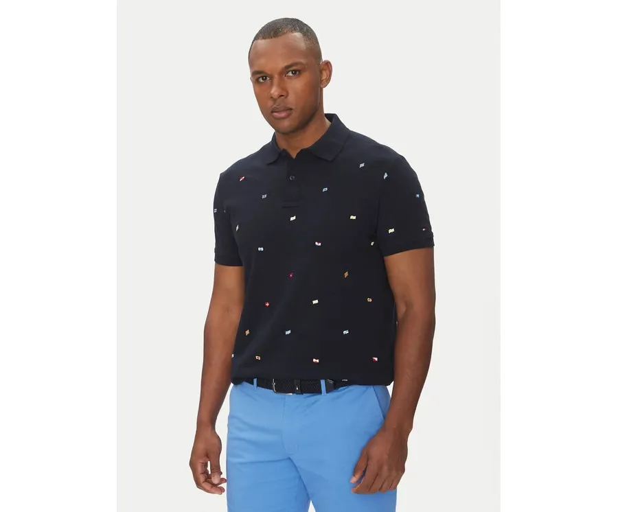 obrazek 1 Tommy Hilfiger Polo Critter MW0MW39044 Granatowy Regular Fit