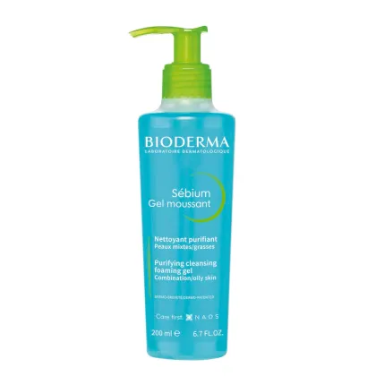 Zdjęcie Bioderma Sebium Moussant Żel do mycia skóry trądzikowej, 200 ml 200 ml