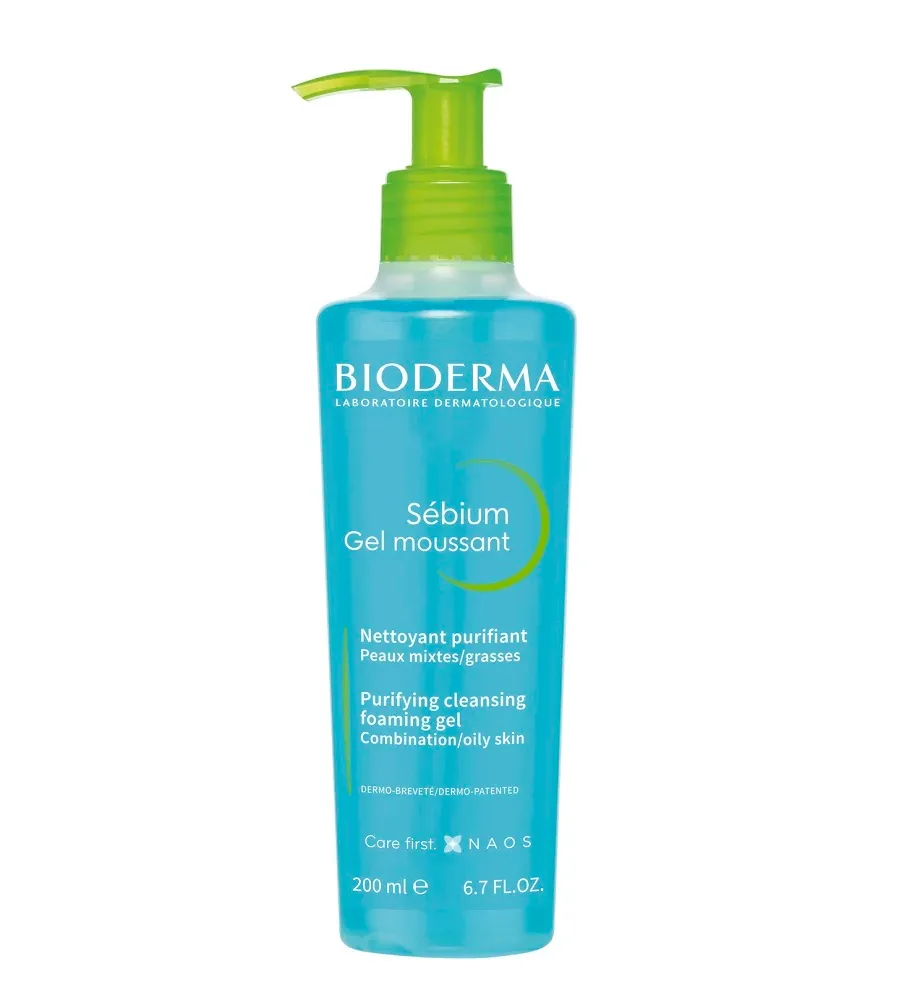 obrazek 1 Bioderma Sebium Moussant Żel do mycia skóry trądzikowej, 200 ml 200 ml