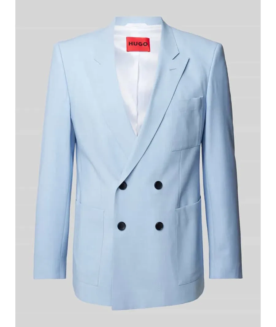 obrazek 1 Marynarka o kroju regular fit z kieszenią na piersi model ‘Henry’