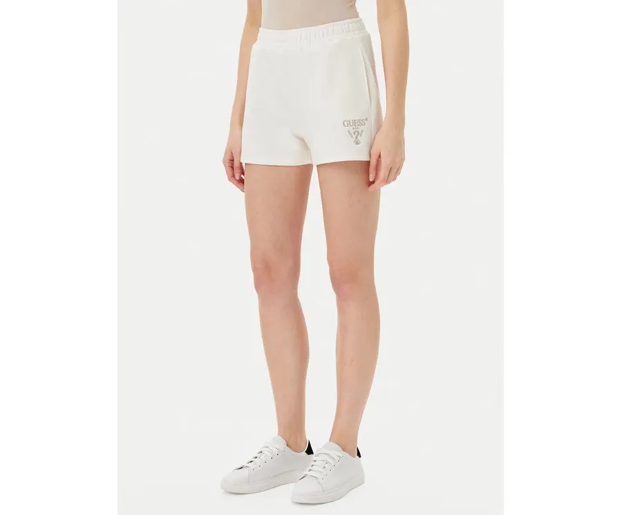 obrazek 1 Guess Szorty sportowe V5GD19 KC3D2 Écru Relaxed Fit