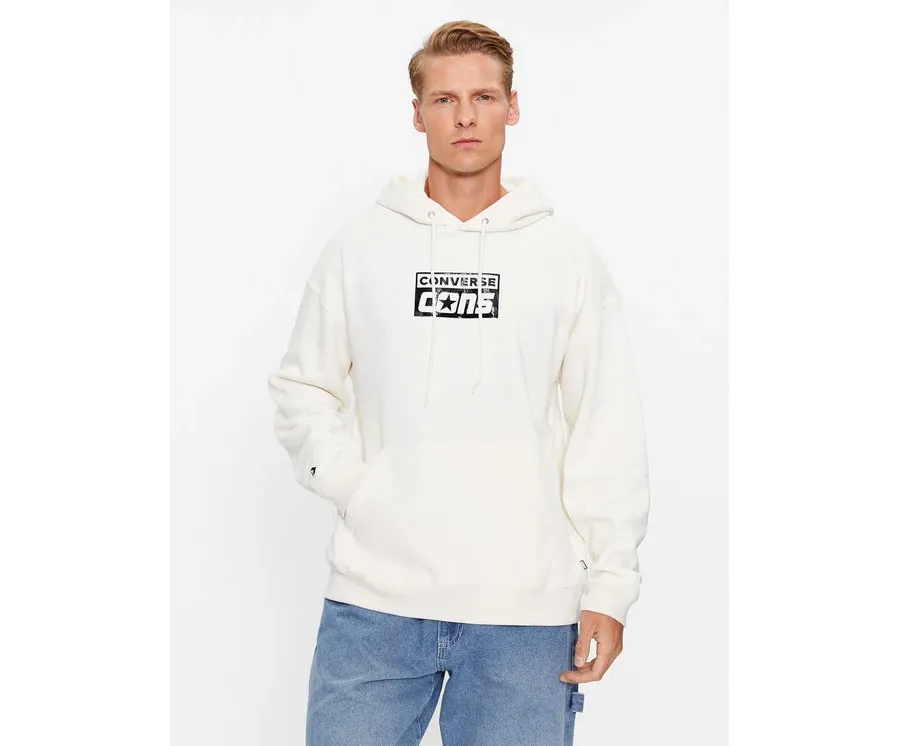 obrazek 1 Converse Bluza Cons Hoodie Bb 10024013-A07 Écru Regular Fit