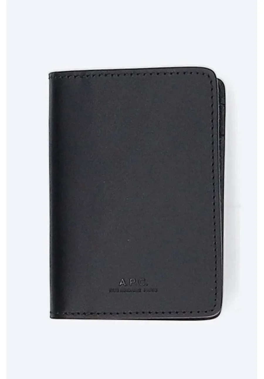 obrazek 1 A.P.C. etui na karty skórzane Stefan kolor czarny PXAWV.H63158-BLACK