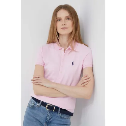 Zdjęcie Polo Ralph Lauren polo damski kolor różowy