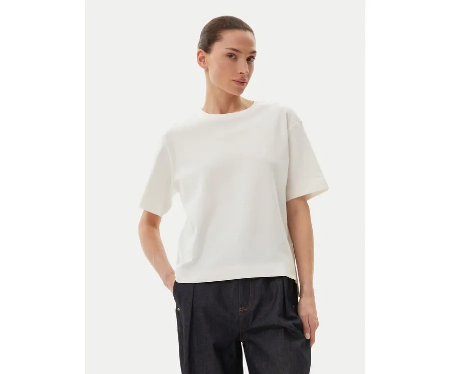 obrazek 1 Max Mara T-Shirt 2515941042650 Biały Regular Fit