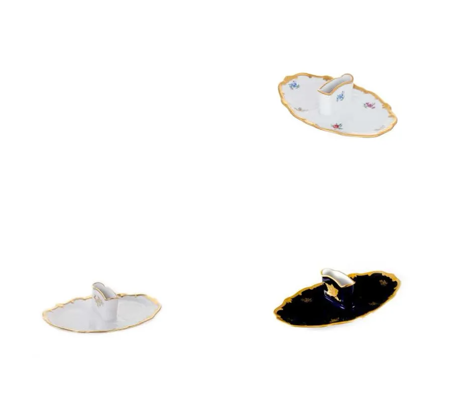 obrazek 2 Porcelanowa podstawka pod pieprzniczkę i solniczkę