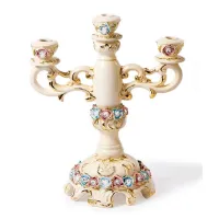 Zdjęcie Dekoracyjny włoski świecznik trójramienny