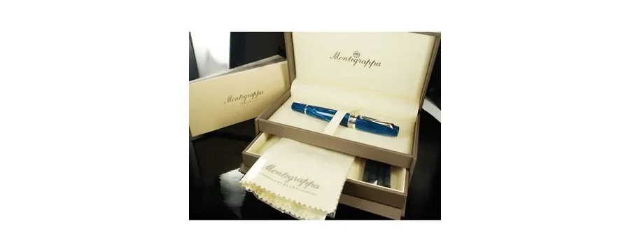 obrazek 6 Turquoise/Cyan Celluloid Fountain Pen Miya Montegrappa