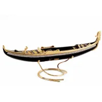 Zdjęcie Piękna figurka gondola z włoskiej ceramiki - Bruno Costenaro