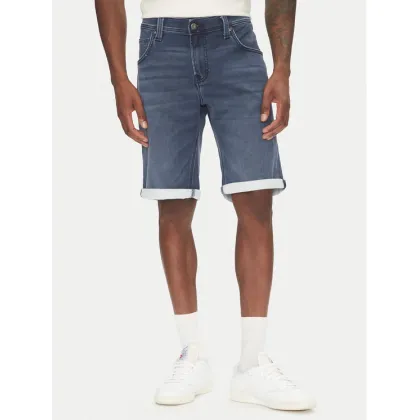 Zdjęcie Mustang Szorty jeansowe Chicago Z 1016351 Niebieski Slim Fit