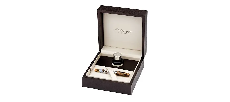 obrazek 2 Montegrappa St. Moritz White Turf Gold Pióro Wieczne