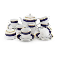 Picture Elegant 15-piece tea set in a modern style – Leander