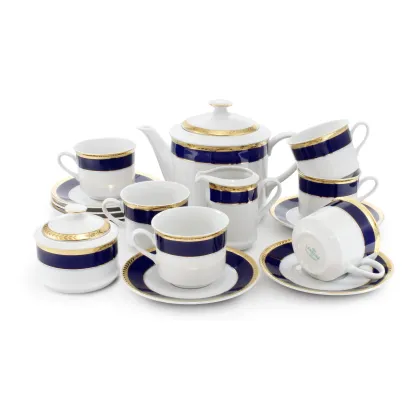 Zdjęcie Elegancki 15-elementowy komplet do herbaty w stylu nowoczesnym – Leander