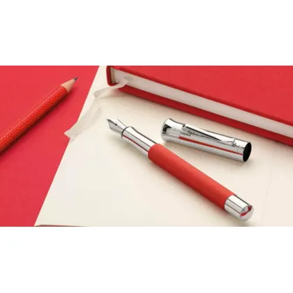 Zdjęcie Pomarańczowe ekskluzywne pióro wieczne Guilloche Yozakura - Graf von Faber-Castell