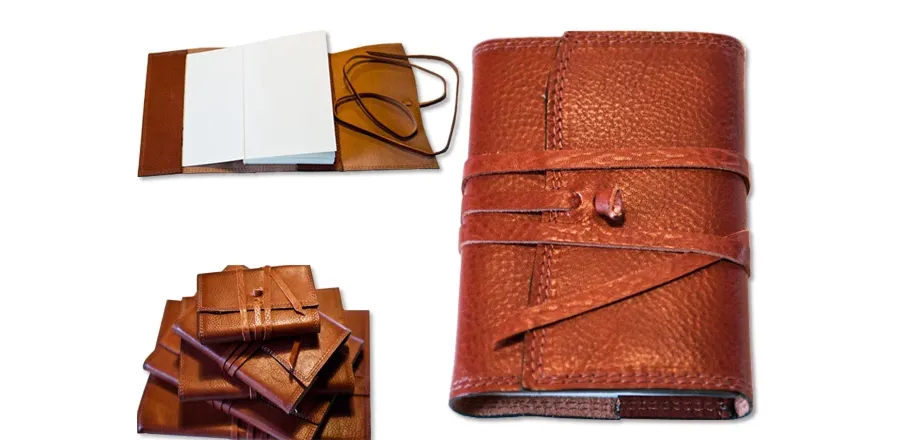 picture 1 Subtle leather notebook