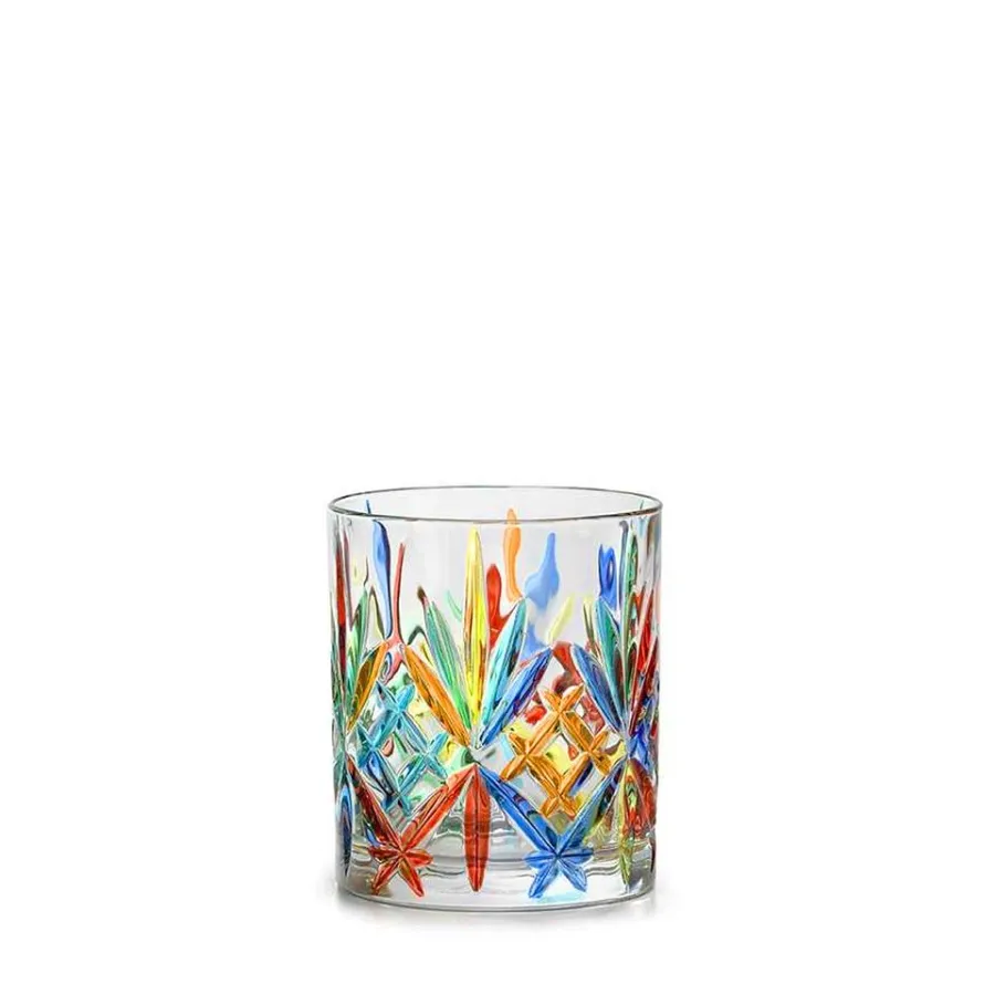 obrazek 1 Artystycznie malowany komplet 6 szklanek do wody (310 ml)