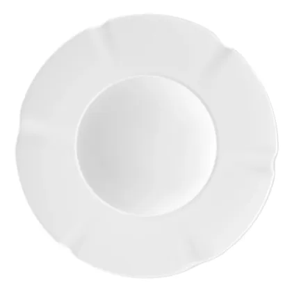 Zdjęcie Talerz do zupy z porcelany z nowoczesnej i eleganckiej kolekcji Crown White - Vista Alegre