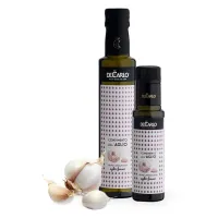 Zdjęcie Czosnkowa oliwa z oliwek od włoskiej marki De Carlo Oil 250 ml