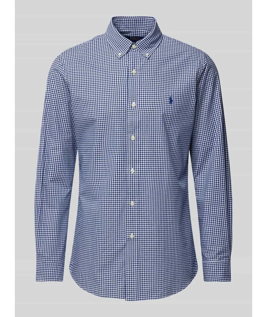 obrazek 1 Koszula casualowa o kroju slim fit z kołnierzykiem typu button down