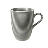 Zdjęcie Komplet 6 dużych porcelanowych kubków w kolorze szaro perłowym - Seltmann Weiden