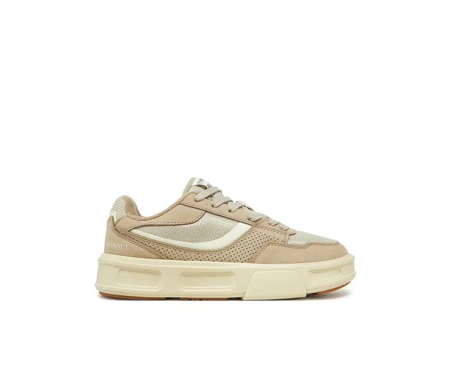 obrazek 1 TWINSET Sneakersy 251TCP034 Beżowy