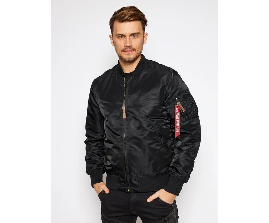 obrazek 1 Alpha Industries Kurtka bomber Ma-1 Vf 59 Long 168100 Czarny Slim Fit