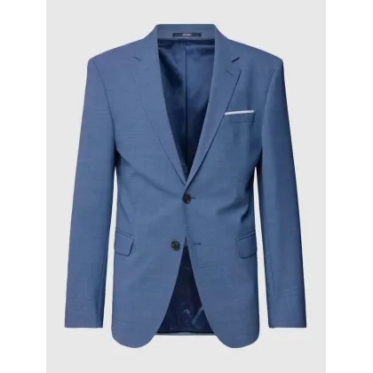 Zdjęcie Marynarka zapinana na dwa guziki o kroju slim fit z aplikacją model ‘Herby’
