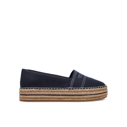 Zdjęcie Tommy Hilfiger Espadryle Denim Platform Espadrille FW0FW08543 Granatowy