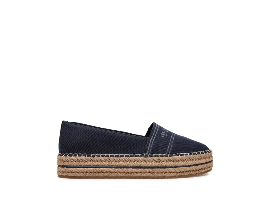 obrazek 1 Tommy Hilfiger Espadryle Denim Platform Espadrille FW0FW08543 Granatowy