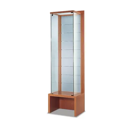 Picture Luxurious shop window with a satin glass back