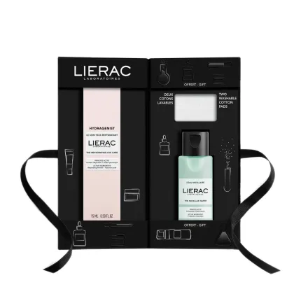 Zdjęcie Lierac Demakijaż (Hydragenist Krem pod oczy + Płyn micelarny + Bawełniane płatki)