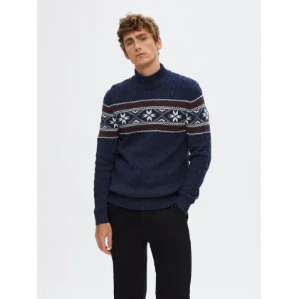 Zdjęcie Selected Homme Golf 16081554 Granatowy Regular Fit