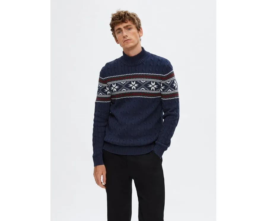 obrazek 1 Selected Homme Golf 16081554 Granatowy Regular Fit