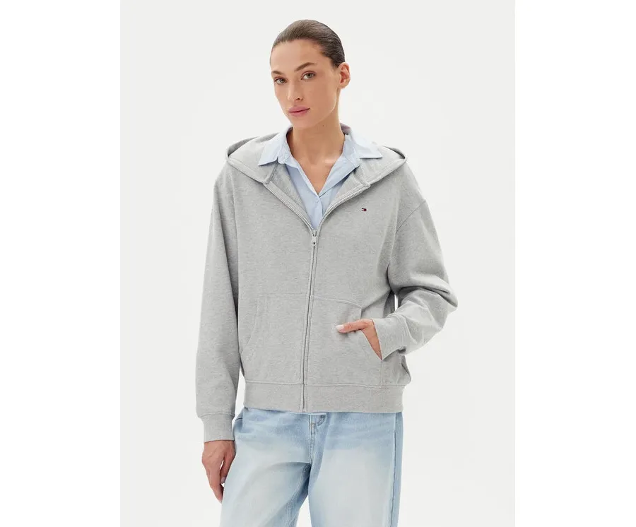obrazek 1 Tommy Hilfiger Bluza UW0UW05772 Szary Regular Fit