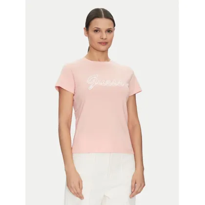 Zdjęcie Guess T-Shirt V5GI02 K9RM1 Różowy Slim Fit