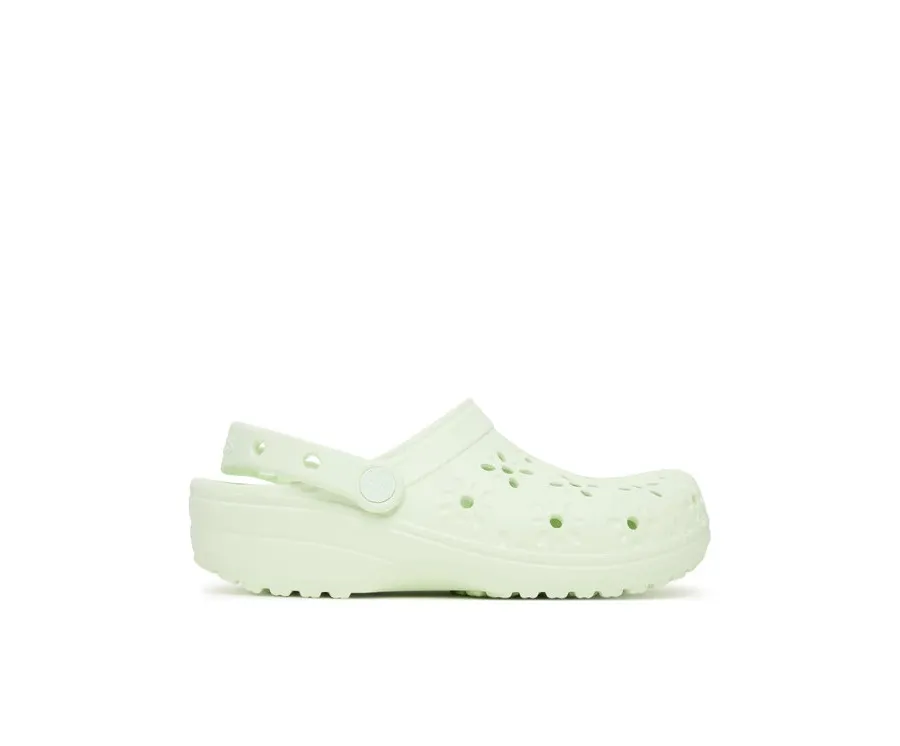 obrazek 1 Crocs Klapki Classic Floral Cut-Out Clog 210927 Zielony