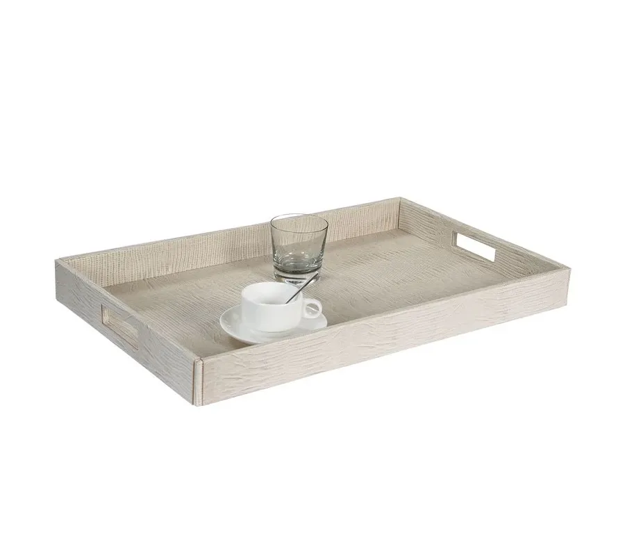 picture 1 Tasteful leather serving tray - Absolute Breton